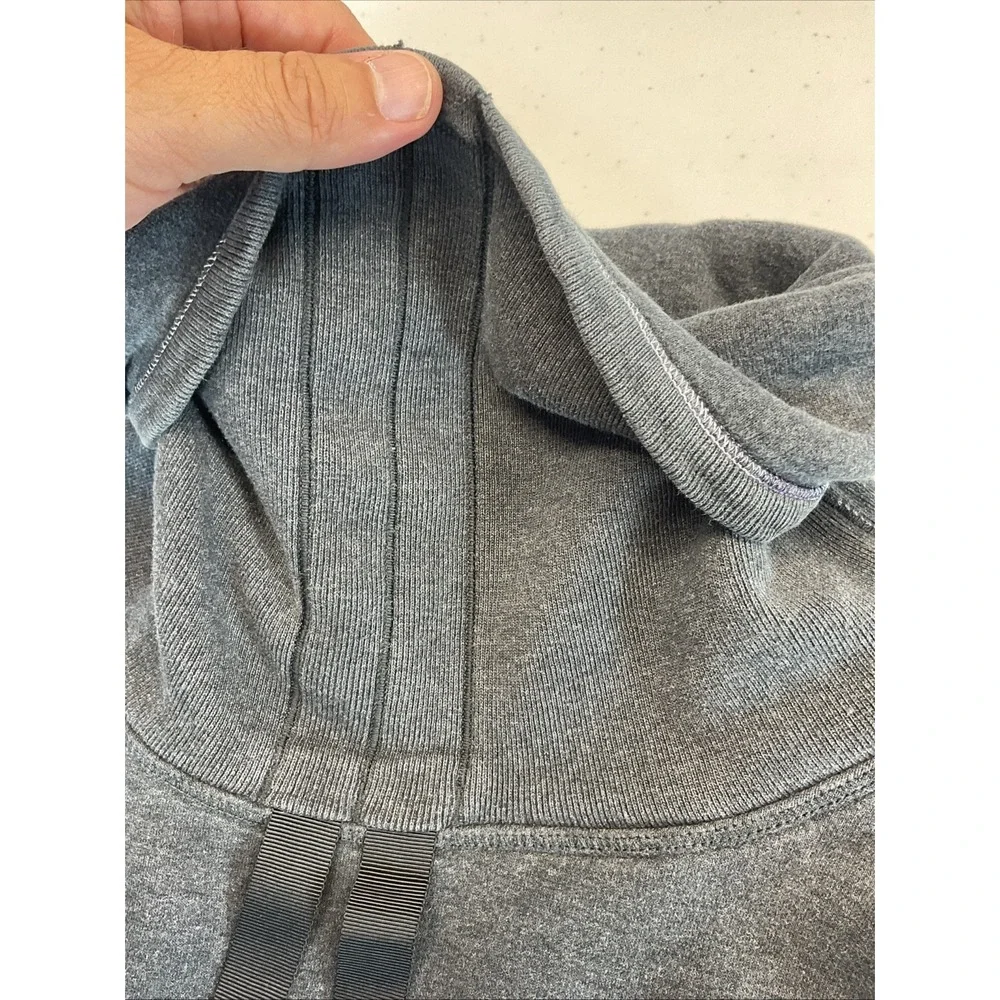 LULULEMON Womens Avenue Pullover Size MD Dark Grey Funnel Neck Sweatshirt Fleece - Picture 6 of 11